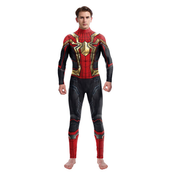 Superhero Spider-Man No Way Home Iron Spider 3d print Cosplay Costume Jumpsuit