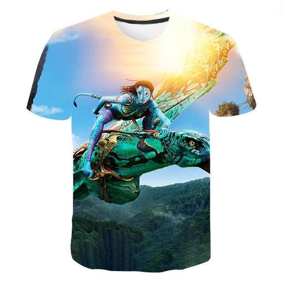 2022 Avatar 2 Neytiri 3d graphic tee top for kids and women mens