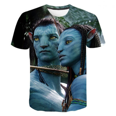 cool Avatar 2 movie print cosplay tee shirt for men and women,boys and girls