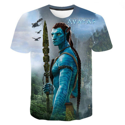 2022 James Cameron Movie Avatar 3d graphic tee shirt for role play parties
