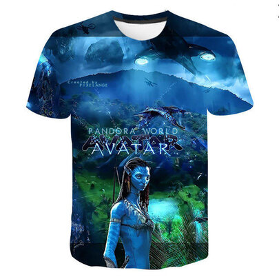 short sleeve crewneck 3d print Avatar T-shirt for girls,boys,women and mens