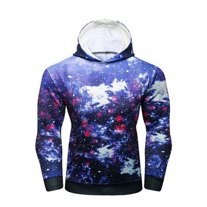 Unisex Starry Night 3D Pattern Print Athletic Pullover Hoodies Hooded Sweatshirt