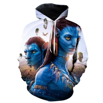 Avatar Neytiri Jake Sully Lover Couple 3d print hooded sweatshirt  for role play parties