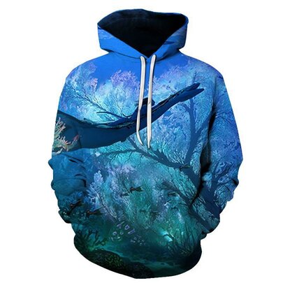 Avatar 2 Movie Na'vi intelligent Tulkun 3d print hoodie for James Cameron Movie fans