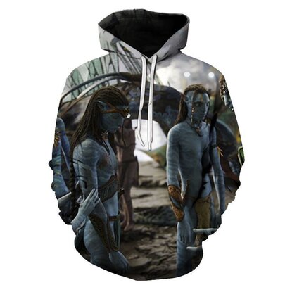 Avatar 2 The Omaticaya Clan Navi family Kiri Lo'ak 3d print hoodie cosplay costume for role parties