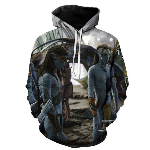 Avatar 2 The Omaticaya Clan Navi family Kiri Lo'ak 3d print hoodie cosplay costume for role parties