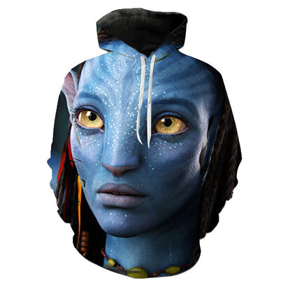 long sleeve Avatar 2 The Way of Water Princess Neytiri cosplay costume hoodie for halloween christmas parties