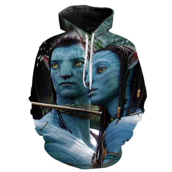 Avatar 2 Jake Sully Princess Neytiri HD Graphic Hoodie for kids and adult