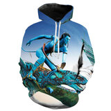Avatar 2 The Way of Water Jake Sully Great Leonopteryx cool 3d graphic pullover hoodie for cosplay