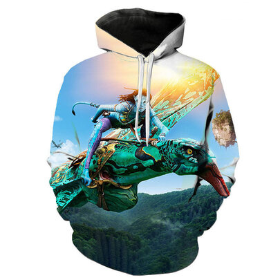 Avatar 2 The Way of Water Neytiri ride Great Leonopteryx hoodie for adult and kids
