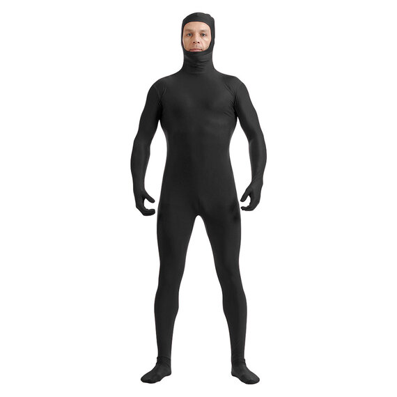 Full Body Suit Spandex Unisex Zentai Suit Black