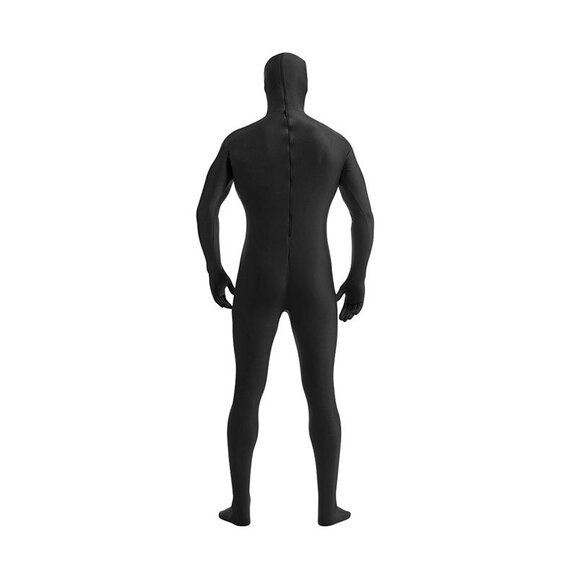 Full Bodysuit Unisex Spandex Stretch Adult Costume Zentai Disappearing Man Body Suit black