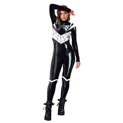 Women's One Piece Spider Man Superhero Bodysuit Cosplay Costume