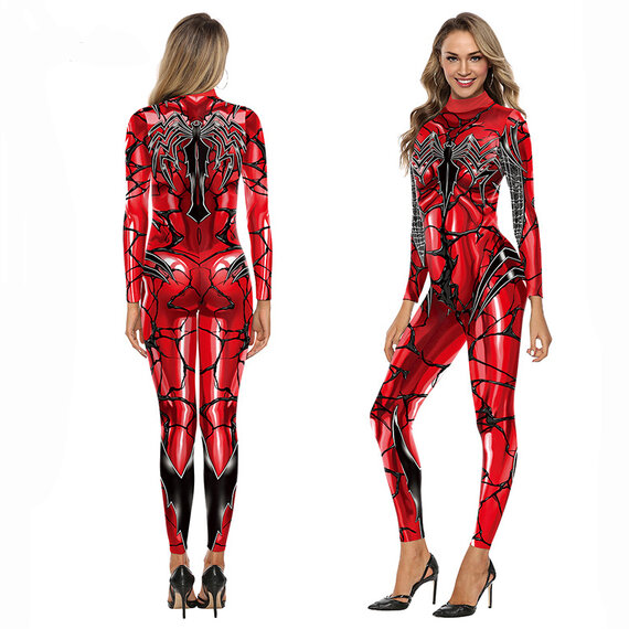 Buy Venom Symbiote Spiderman Gwen Stacy Carnage Catsuit Black Red