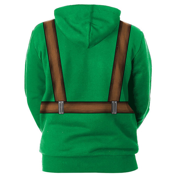 St. Patrick's Day Clover Print Hoodie Casual Long Sleeve Sweatshirt Irish Shamrock Pullover Tops