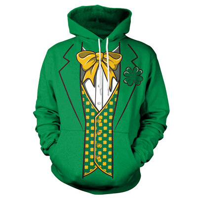 Unisex Sweatshirt Funny St Saint Patricks Day Clover Hoodie