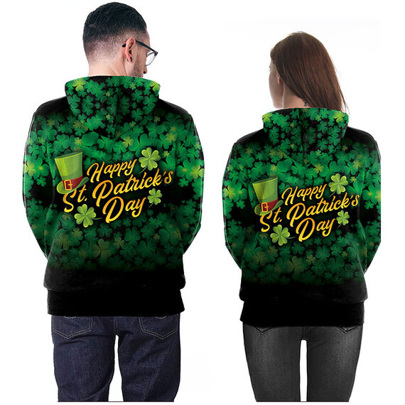 Irish Hoodie with Kangaroo Pocket The Right Look For Celebrating ST.PATRICK'S DAY