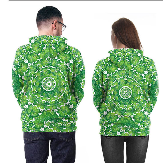 St Patrick's Day Men's Irish Green Sweatshirt with Pocket