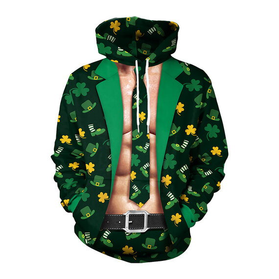 This st saint patrick hoodies is made of high quality polyester and cotton