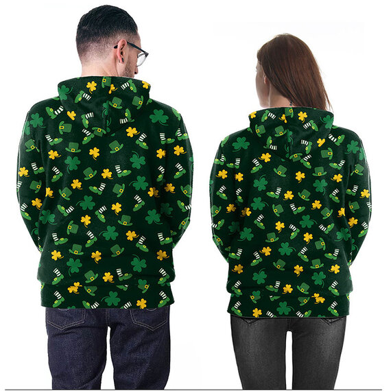 saint patrick 3D printing hoodies best gift for this special holiday