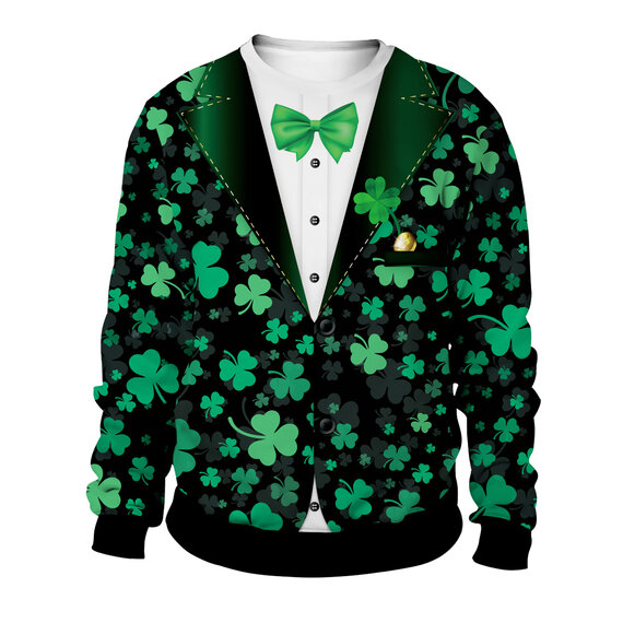 Irish Tux men Sweatshirt For St Patrick's Day