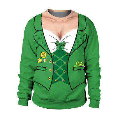 Women's St. Patrick's Day Sexy Long Sleeve Sweatshirt