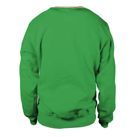 Women's sexy St. Patrick's Day Green Hoodie Tops with Kangaroo Pocket