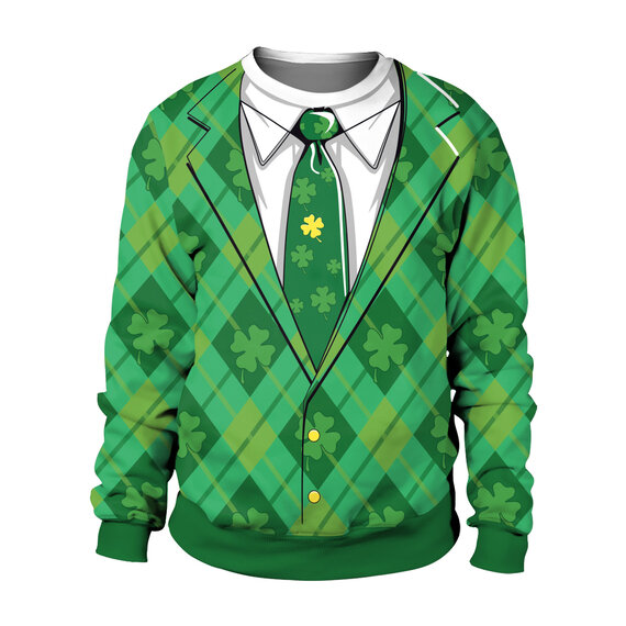St Patricks Day Lucky Funny Shirt Cool Cute Gift Idea Patty Pullover Hoodie
