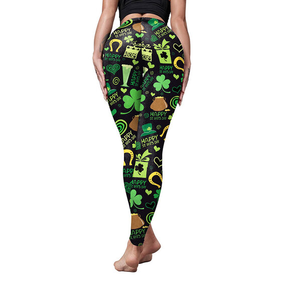 Digital Print High Waisted Stretch Leggings Sexy Tattoo Elastic Tights Soft Pants