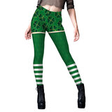 Happy St Patrick's Day Legging Fashion Women's workout Tight