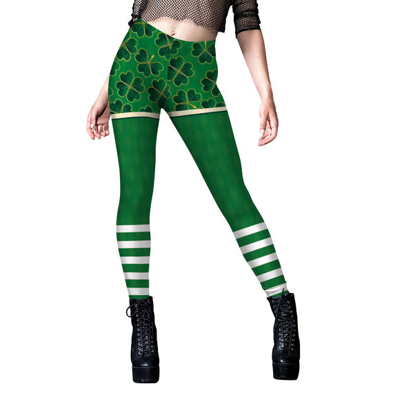 Happy St Patrick's Day Legging Fashion Women's workout Tight