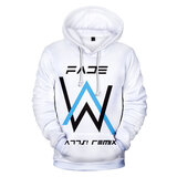 Long sleeve YouTube Faded alan walker 3d digital pullover hoodie for unisex female male boys and girls