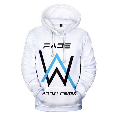 Long sleeve YouTube Faded alan walker 3d digital pullover hoodie for unisex female male boys and girls