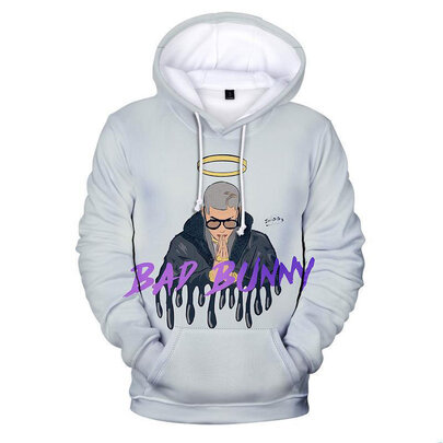 long sleeve bad bunny Music Hoodies for female male boys and girls