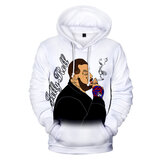 Long sleeve Jelly Roll 3D Graphic pullover hoodie full body print with front pocket