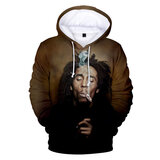 Bob Marley Smoking cool graphic outwear top