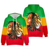 Bob Marley - Iron Lion Zion 3d graphic pullover sweatshirt