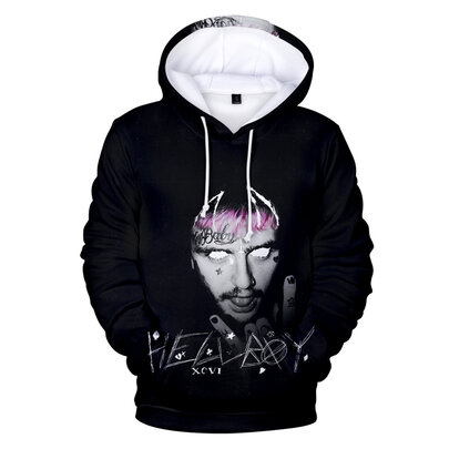 long sleeve drawstring hooded Lil Peep Hellboy Hoodie for youths