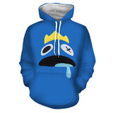Game Rainbow friends 3d print Graphic pullover Hoodie blue