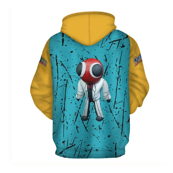 Rainbow Friends Game hoodie with front pockets