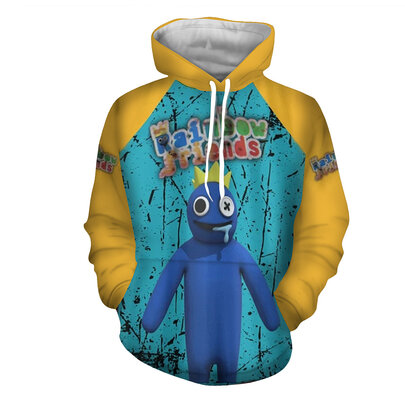 Roblox Game Rainbow Friends hoodies jacket,made of Polyester Fiber. The Fabric Is Soft And Comfortable,Slightly Elastic