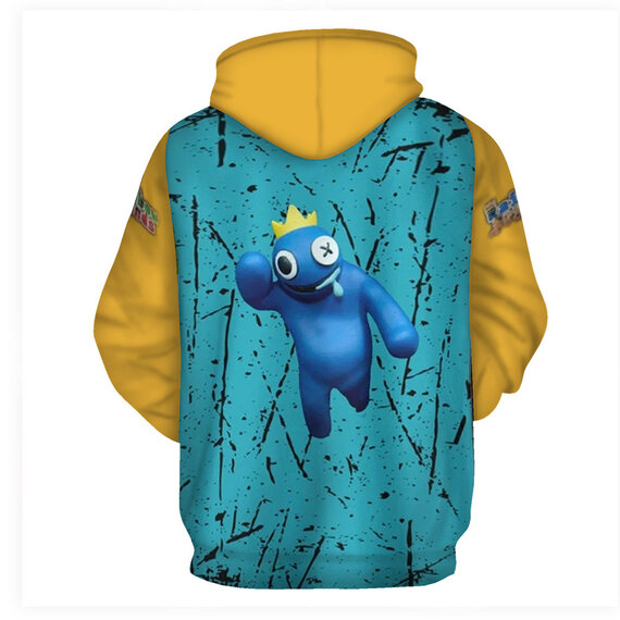 Rainbow Friends Game hoodie All-Round Fun And Stylish Graphic Design, With Drawstring,Long Sleeves,Front Kangaroo Pocket.
