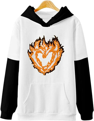 White and Black Youtuber New Sapnap Logo Graphic Hoodie with pocket