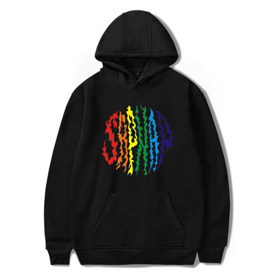 youtuber Rainbow Sapnap Flame Name 3d printed sweatshirt with drawstring hooded