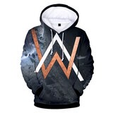 Alan Walker Mens Hoodies and Sweatshirts Autumn Spring Warm Hooded Top