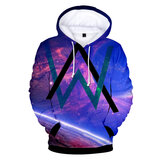 Cool DJ Master Alan Walker Hoodie adult youths AW Printed Clothes