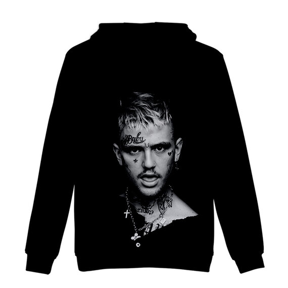 Long Sleeve Lil Peep Graphic Trendy Drawstring Hoodie Sweatshirt