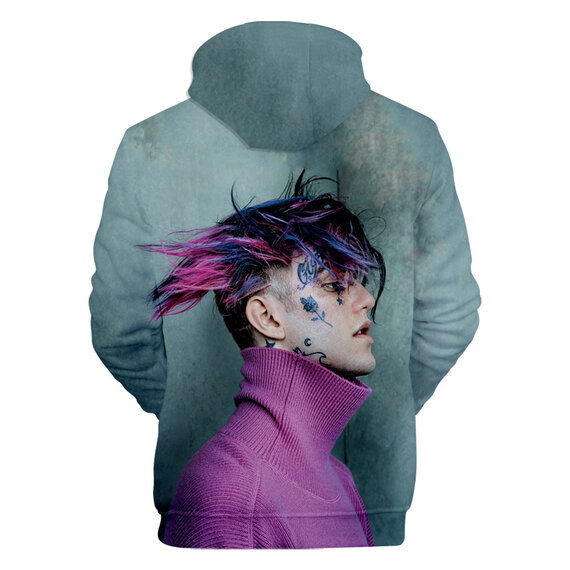Lil Peep Hoodie drawstring hoodie with a crew neck, long sleeves, and large front pockets.