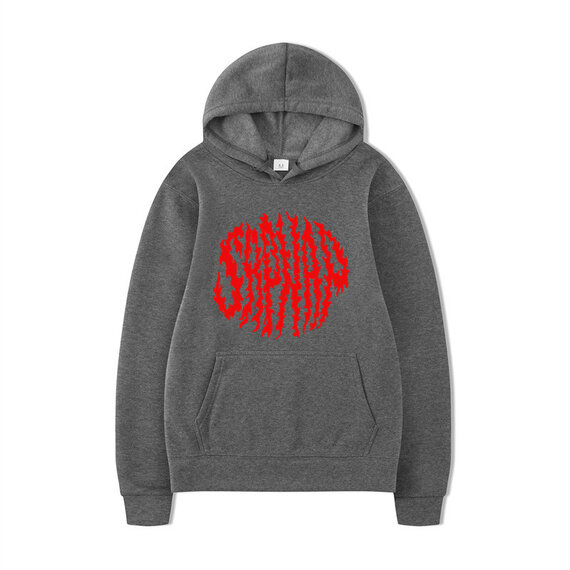 Dark Grey cool Youtuber Sapnap logo graphic hoodie for youth teens