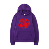 long sleeve OFFICIAL licenced red Sapnap logo printed Hoodie for youth
